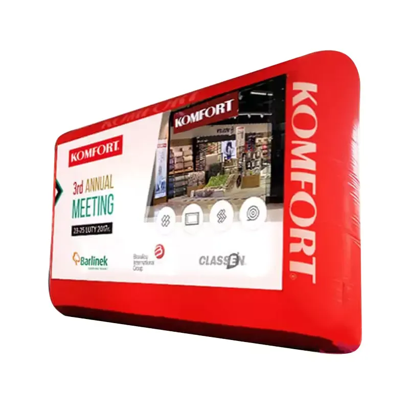 Airwall ekran reklamowy 4x3m z siatką