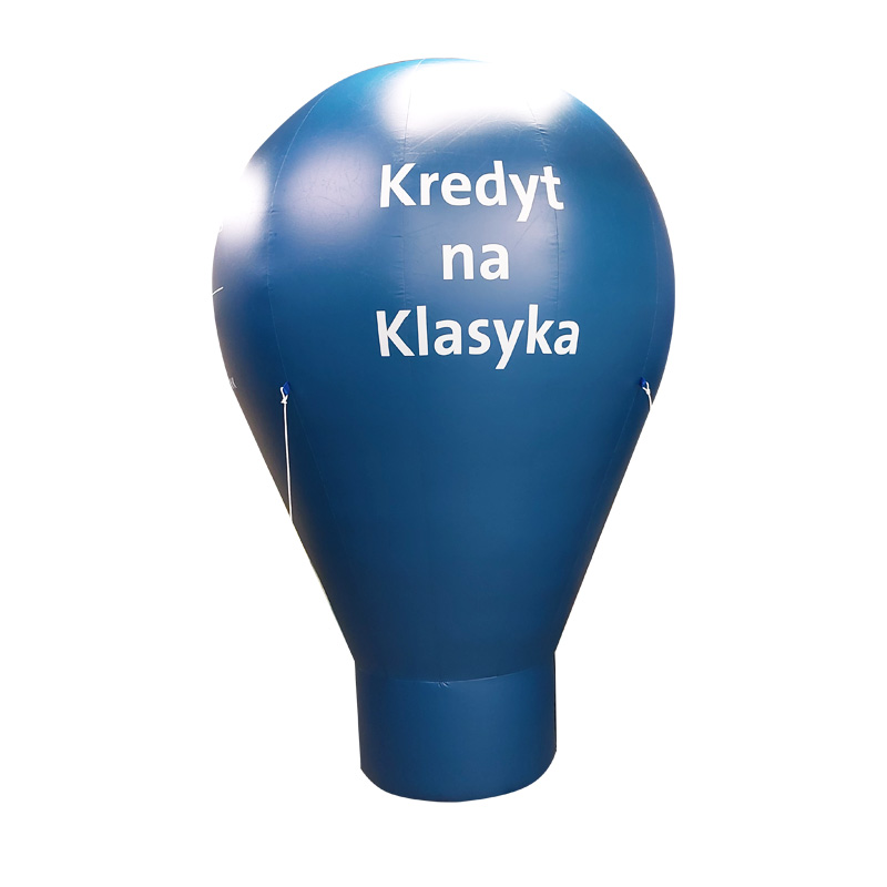 Balon reklamowy pneumatyczny w kształcie żarówki 3m