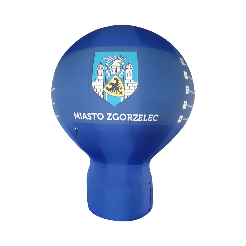 Balon reklamowy z nadrukiem 3m z talią Pneumatyczny Wentylatorowy Producent