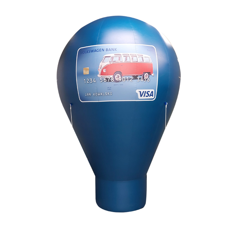 Balon reklamowy pneumatyczny w kształcie żarówki 3m